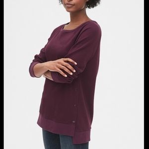 Maternity Side-snap Nursing Sweatshirt, large, Gap